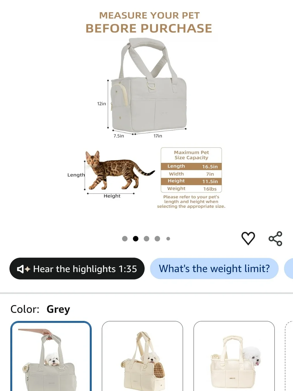Onecute Dog Carrier